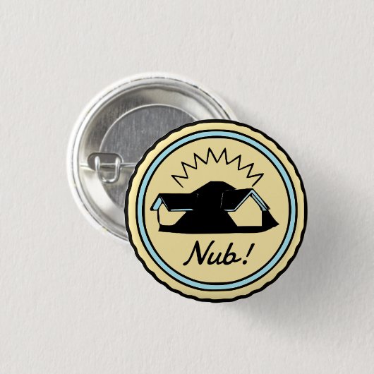 Badge Rond 2,50 Cm Pointe ! Bouton (Devant & derrière)