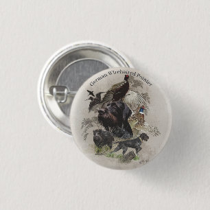 Badge Rond 2,50 Cm Pointer allemand à poil dur