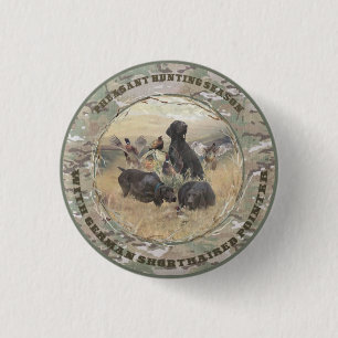 Badge Rond 2,50 Cm Pointeurs allemands à poils courts