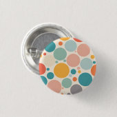 Badge Rond 2,50 Cm Pois coloré (Devant & derrière)