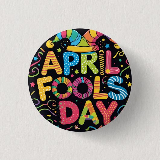Badge Rond 2,50 Cm Poisson d'avril (Devant)