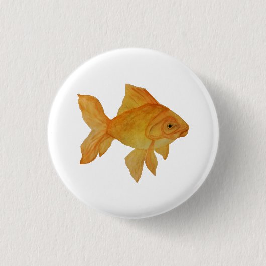Badge Rond 2,50 Cm Poisson d'or (Devant)