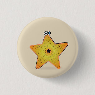 Badge Rond 2,50 Cm Poisson étoilé