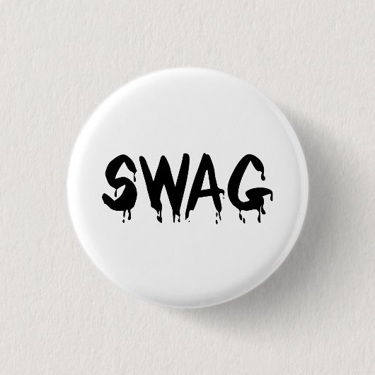 Badge Rond 2,50 Cm Police de Swag Button (Devant)