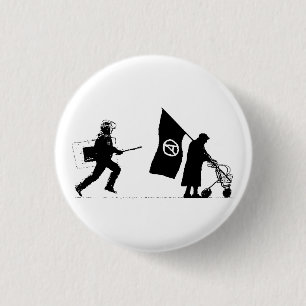 Badge Rond 2,50 Cm Police et Granny