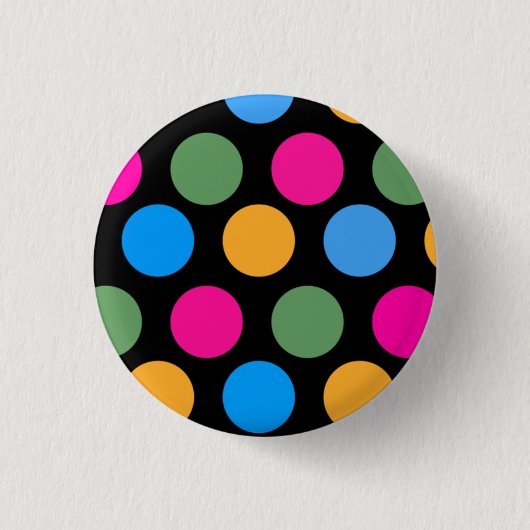 Badge Rond 2,50 Cm Polka d'Uber (Devant)
