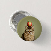 Badge Rond 2,50 Cm Pomme de chat (Devant & derrière)