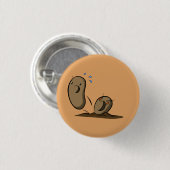 Badge Rond 2,50 Cm Pomme de terre fâchée (Devant & derrière)