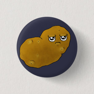 Badge Rond 2,50 Cm Pomme de terre heureuse