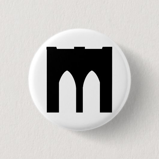 Badge Rond 2,50 Cm Pont de Brooklyn (Devant)