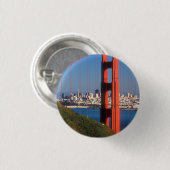 Badge Rond 2,50 Cm Pont Golden Gate (Devant & derrière)
