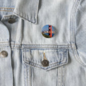 Badge Rond 2,50 Cm Pont Golden Gate (En situation)