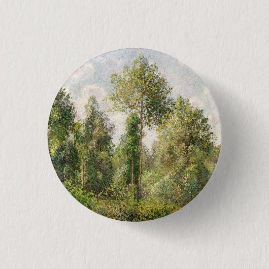 Badge Rond 2,50 Cm Poplars, Éragny Camille Pissarro (Devant)