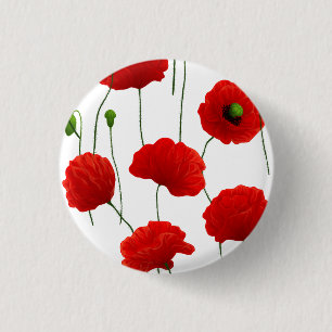 Badge Rond 2,50 Cm Poppies