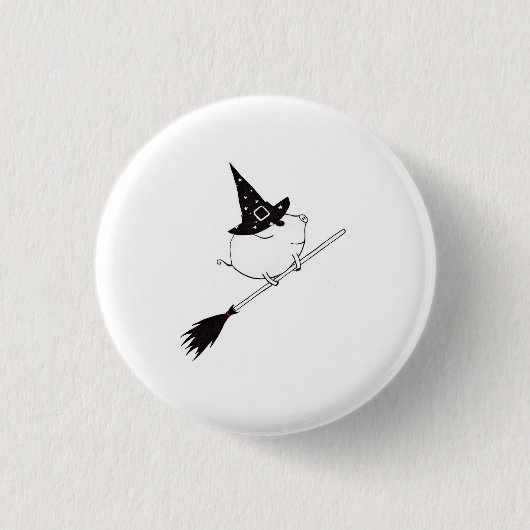 Badge Rond 2,50 Cm Porcin Halloween ! (Devant)