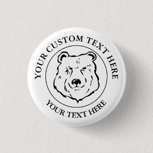 Badge Rond 2,50 Cm Porter le logo d'icône classique du texte personn