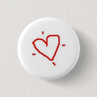 Badge Rond 2,50 Cm Porter Mon Coeur