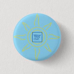 Badge Rond 2,50 Cm Portez ce Jour et Nuit, Soleil et Lune personnalis