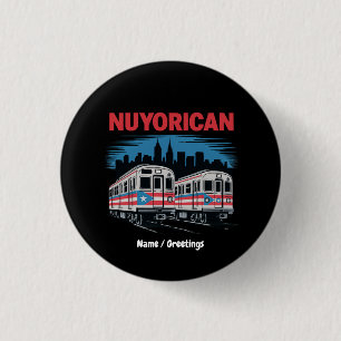 Badge Rond 2,50 Cm Porto Rico New York City Pride Boricua
