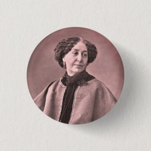 Badge Rond 2,50 Cm Portrait de George Sand par Nadar