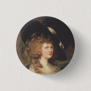 Badge Rond 2,50 Cm Portrait de Georgiana, duchesse de Devonshire