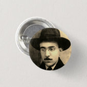 Badge Rond 2,50 Cm Portrait et signature de Fernando Pessoa (Devant & derrière)