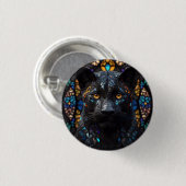 Badge Rond 2,50 Cm Portrait noir (Devant & derrière)
