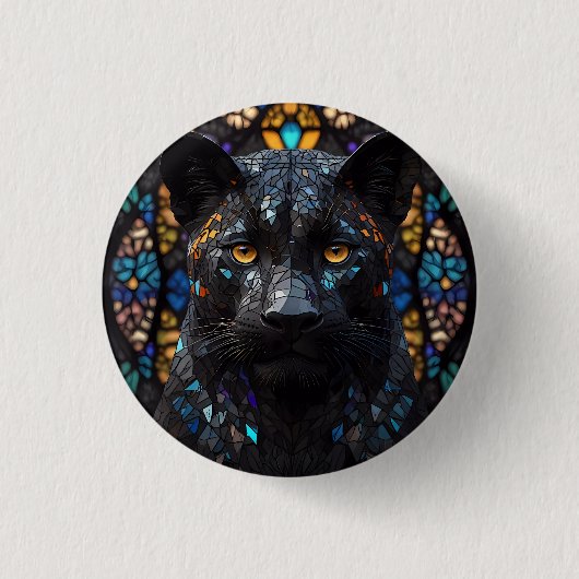 Badge Rond 2,50 Cm Portrait noir (Devant)