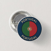 Badge Rond 2,50 Cm Portugal (Devant & derrière)