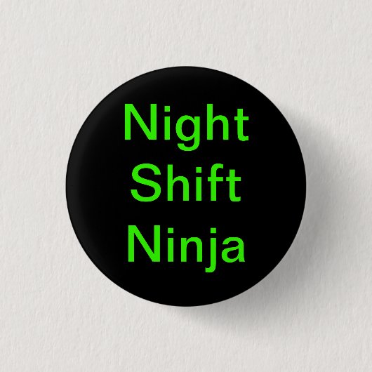 Badge Rond 2,50 Cm Poste de nuit Ninjas (Devant)