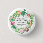 Badge Rond 2,50 Cm potager potager ferme biologique monogramme (Devant)