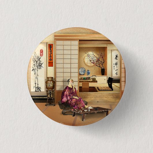 Badge Rond 2,50 Cm Poudre de riz soyeux (Devant)