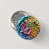 BADGE ROND 2,50 CM POULET (Devant & derrière)