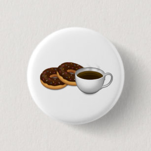 Badge Rond 2,50 Cm Pour l'amour des butées toriques et du café !