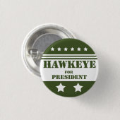 Badge Rond 2,50 Cm Pour le Président Hawkeye (Devant & derrière)