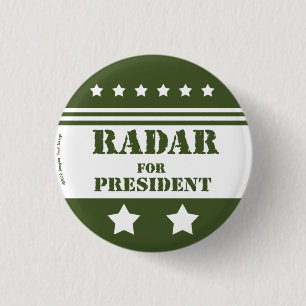 Badge Rond 2,50 Cm Pour le président Radar