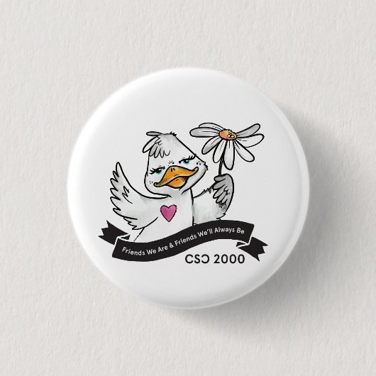 Badge Rond 2,50 Cm pour une veste de canard (Devant)