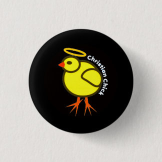 Badge Rond 2,50 Cm Poussin chrétien