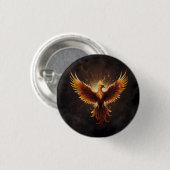 Badge Rond 2,50 Cm Poussin Phoenix Fierté (Devant & derrière)