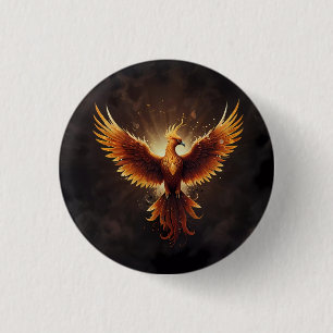 Badge Rond 2,50 Cm Poussin Phoenix Fierté