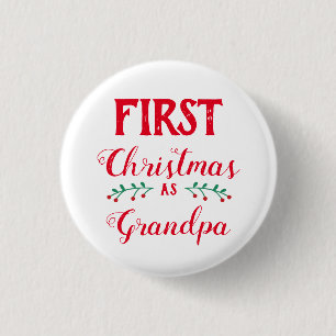 Badge Rond 2,50 Cm Premier Noël en papi