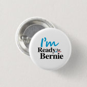 Badge Rond 2,50 Cm Préparez pour Bernie 2016 (Devant & derrière)