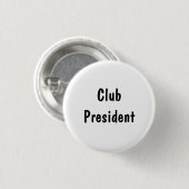 Badge Rond 2,50 Cm Président du club (Devant & derrière)
