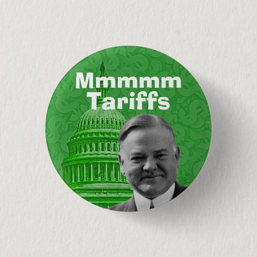 Badge Rond 2,50 Cm Président Herbert Hoover Tarifs (Devant)