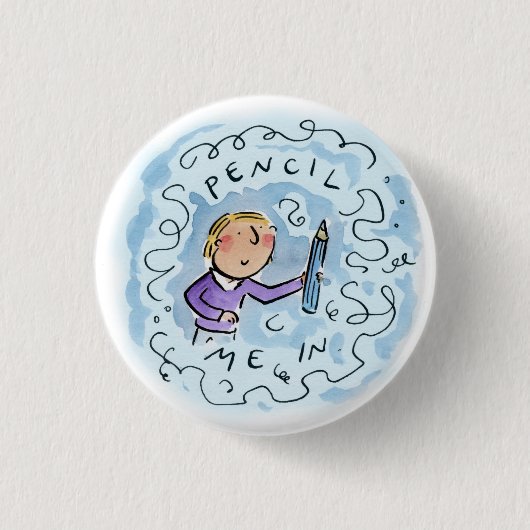 Badge Rond 2,50 Cm Presse-moi (Devant)