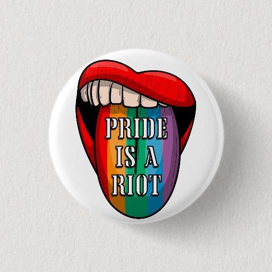 Badge Rond 2,50 Cm PRIDE Riot (Devant)