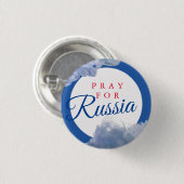BADGE ROND 2,50 CM PRIE POUR LA RUSSIE (Devant & derrière)