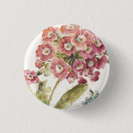 Badge Rond 2,50 Cm Primevère rose (Devant)