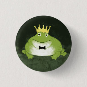 Badge Rond 2,50 Cm Prince de grenouille