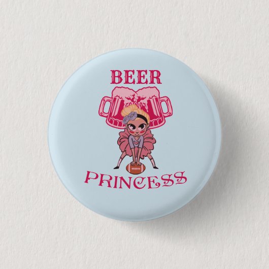 Badge Rond 2,50 Cm Princesse de bière (Devant)